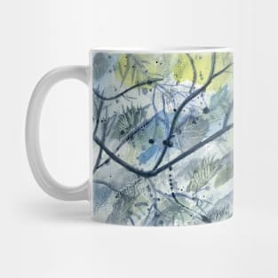 Abstract Trees Watercolor Painting Mug